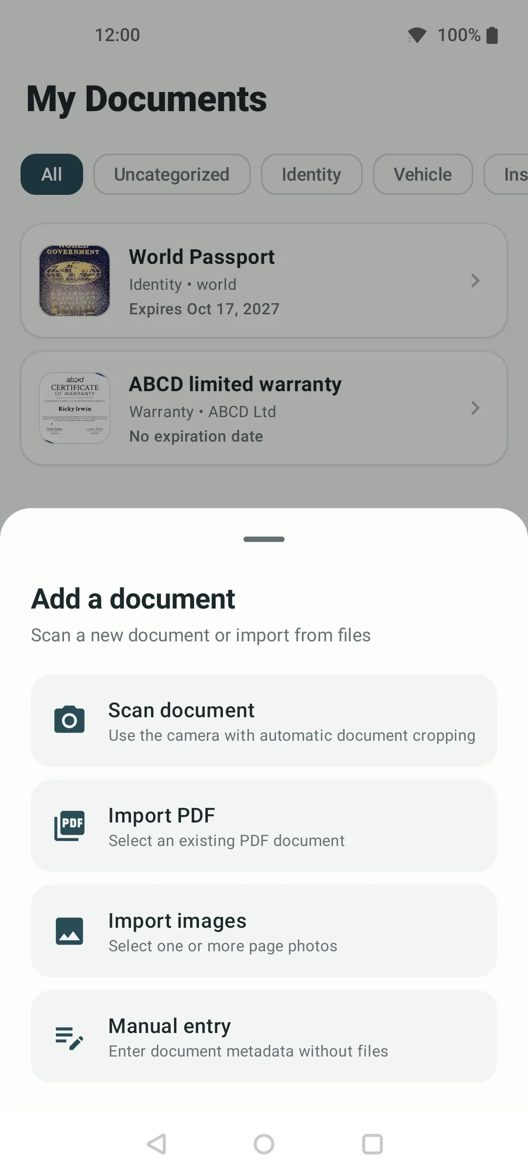 Add a document