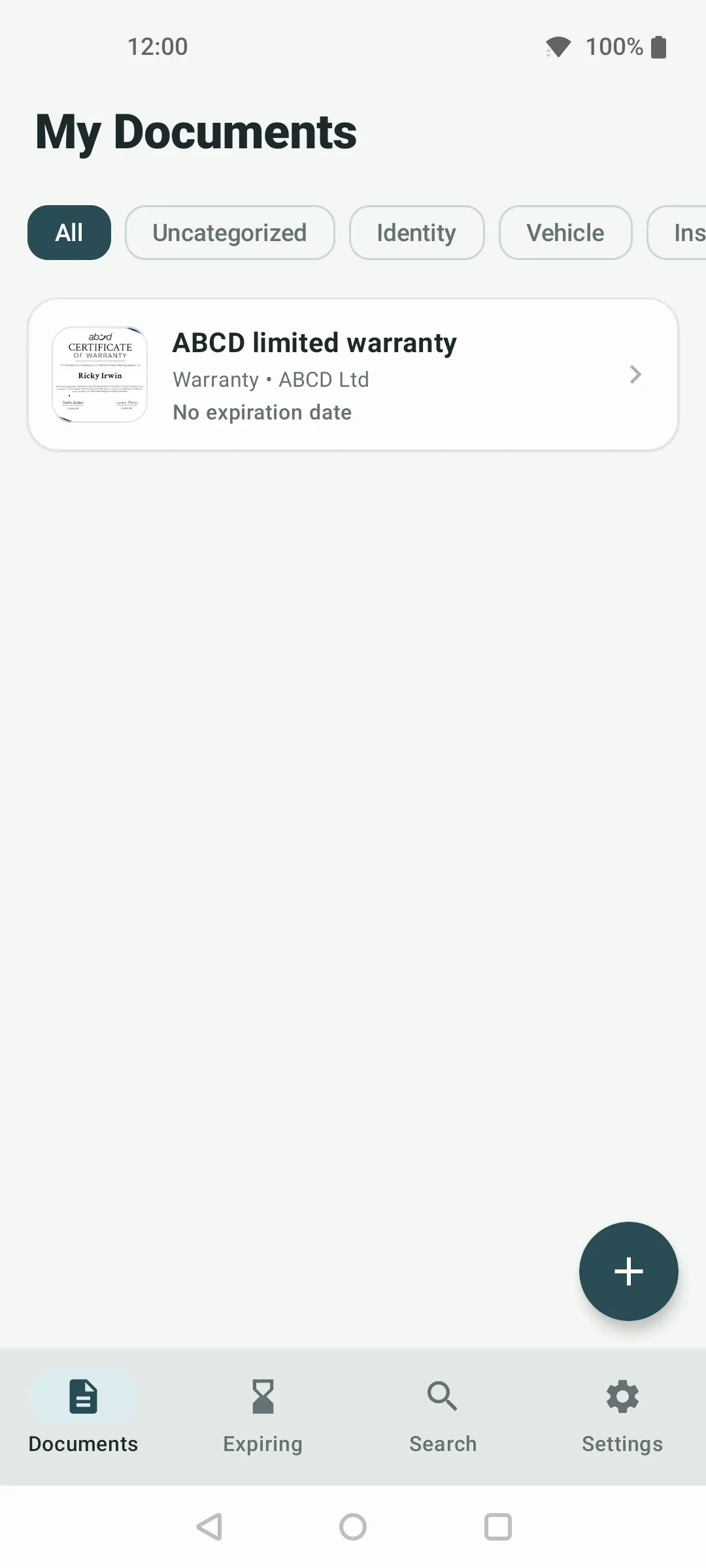 MrTrust Vault — documents vault on Android